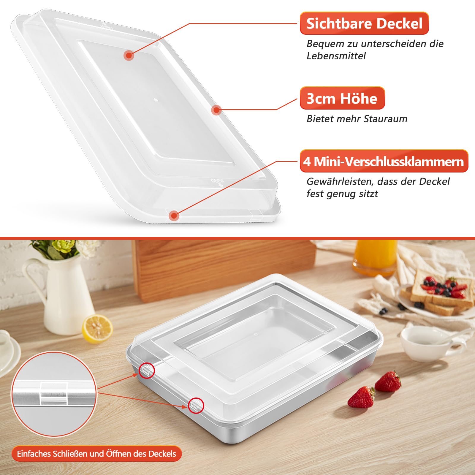 homikit-bakeware-backblech-mit-deckel-26-5x20-5cm-edelstahl image 3