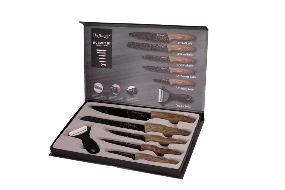 cheffinger-knives-cf-mb06-messerblock-leer-schwarz-holz image 1