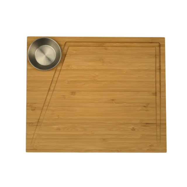 cleenbo-steakboard-bamboo-steakbrett-mit-schale image 1