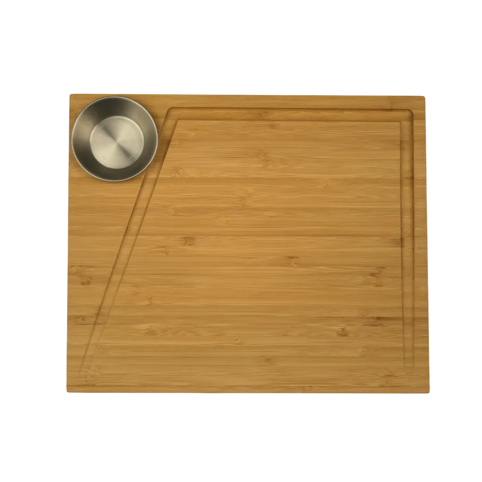 cleenbo-steakboard-bamboo-steakbrett-mit-schale image 1