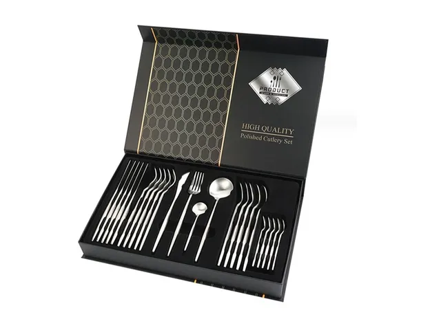 cheffinger-cf22126-besteckset-24-tlg-silber image 1