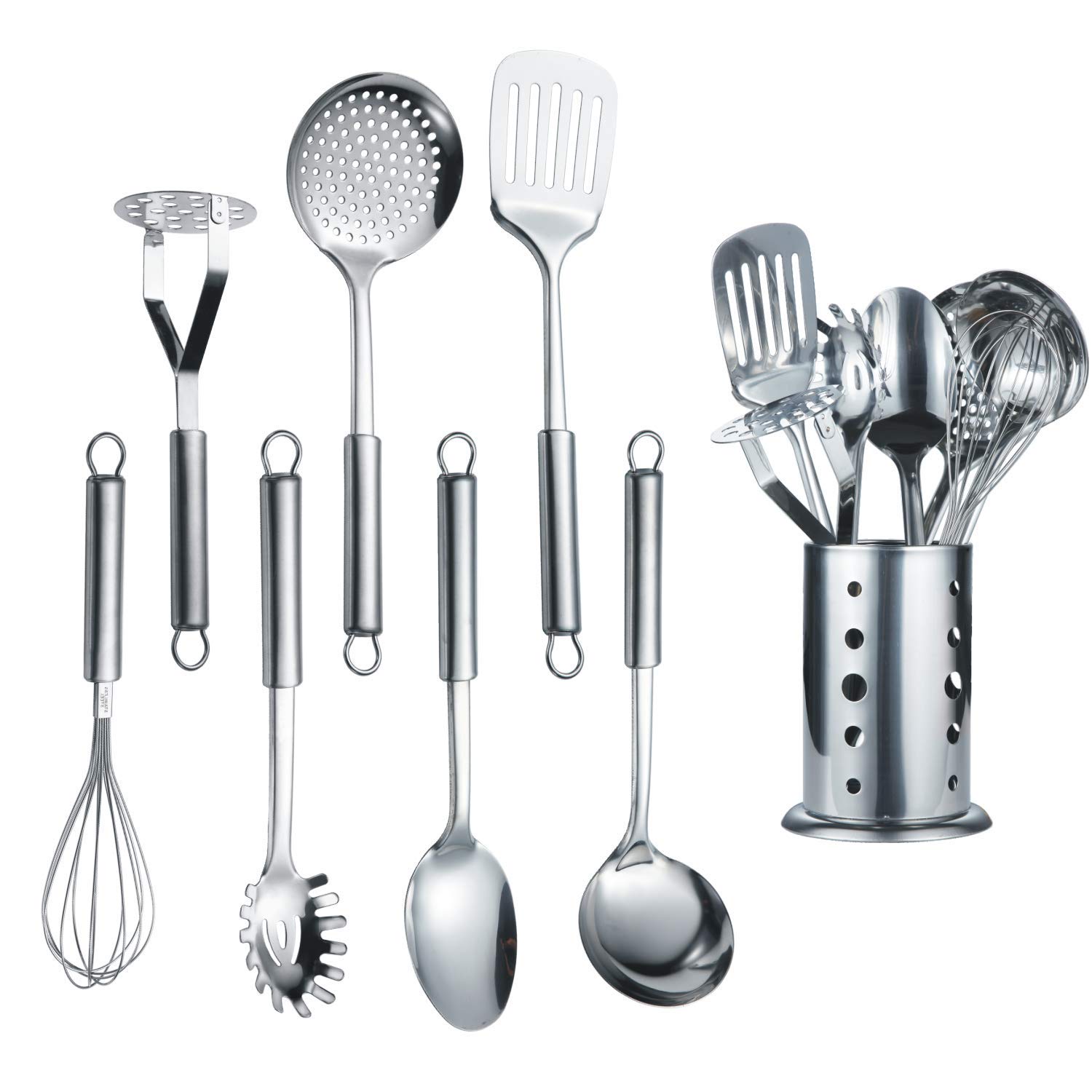 berglander-kitchen-utensils-kochset-7tlg-edelstahl-mit-st-nder image 1