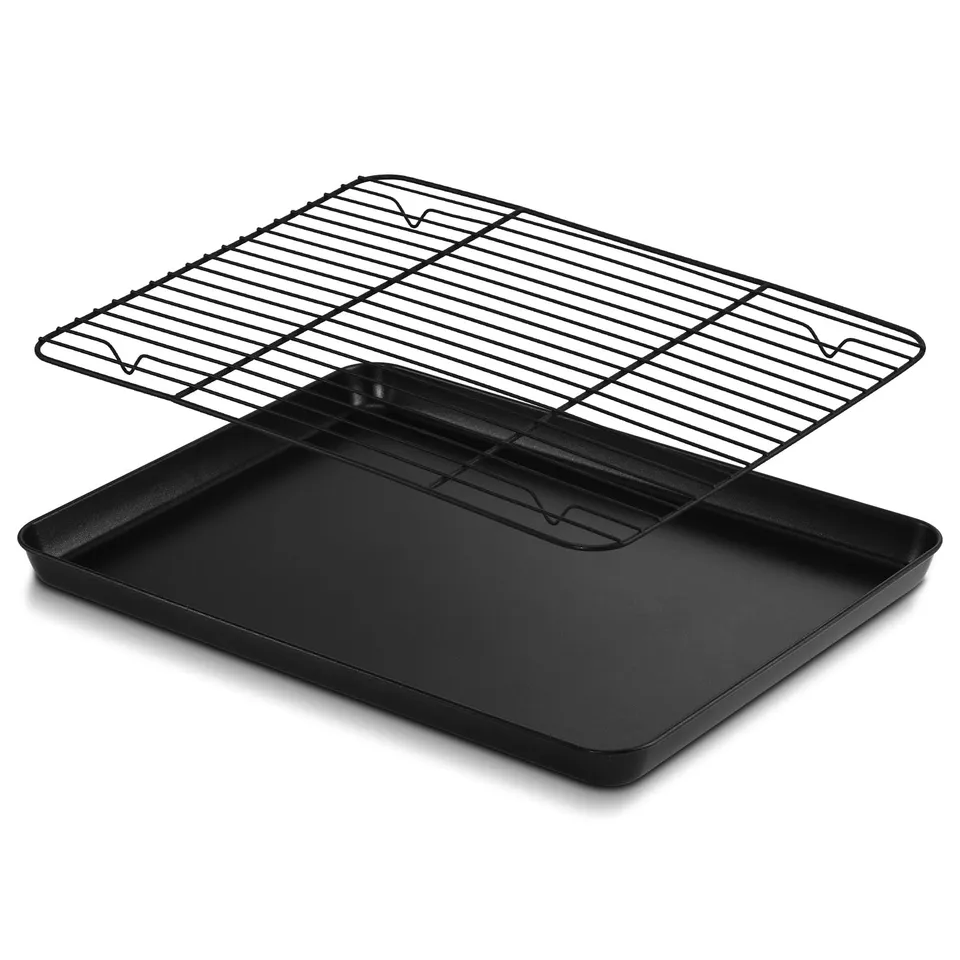 homikit-bakeware-backblech-mit-gitter-31-6cm-antihaft-2-tlg image 1