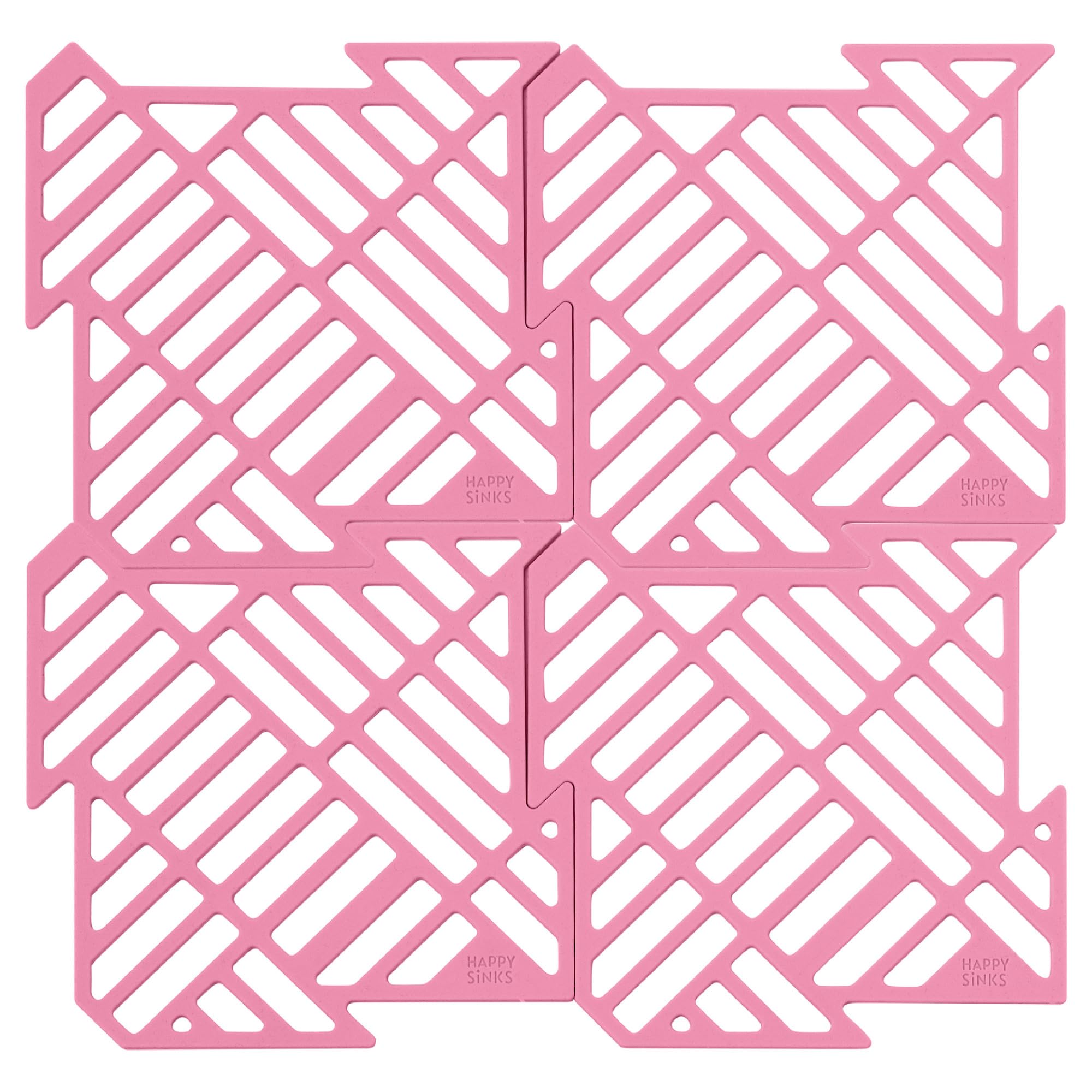 happy-sinks-sink-accessories-sp-lbeckenmatte-silikon-4er-rosa image 1