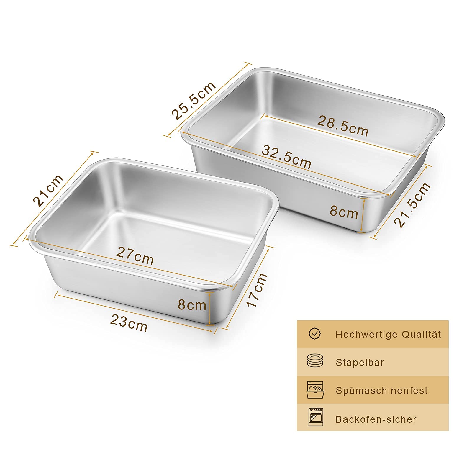 homikit-bakeware-auflaufform-set-2-teilig-edelstahl-32-5-27-cm image 7