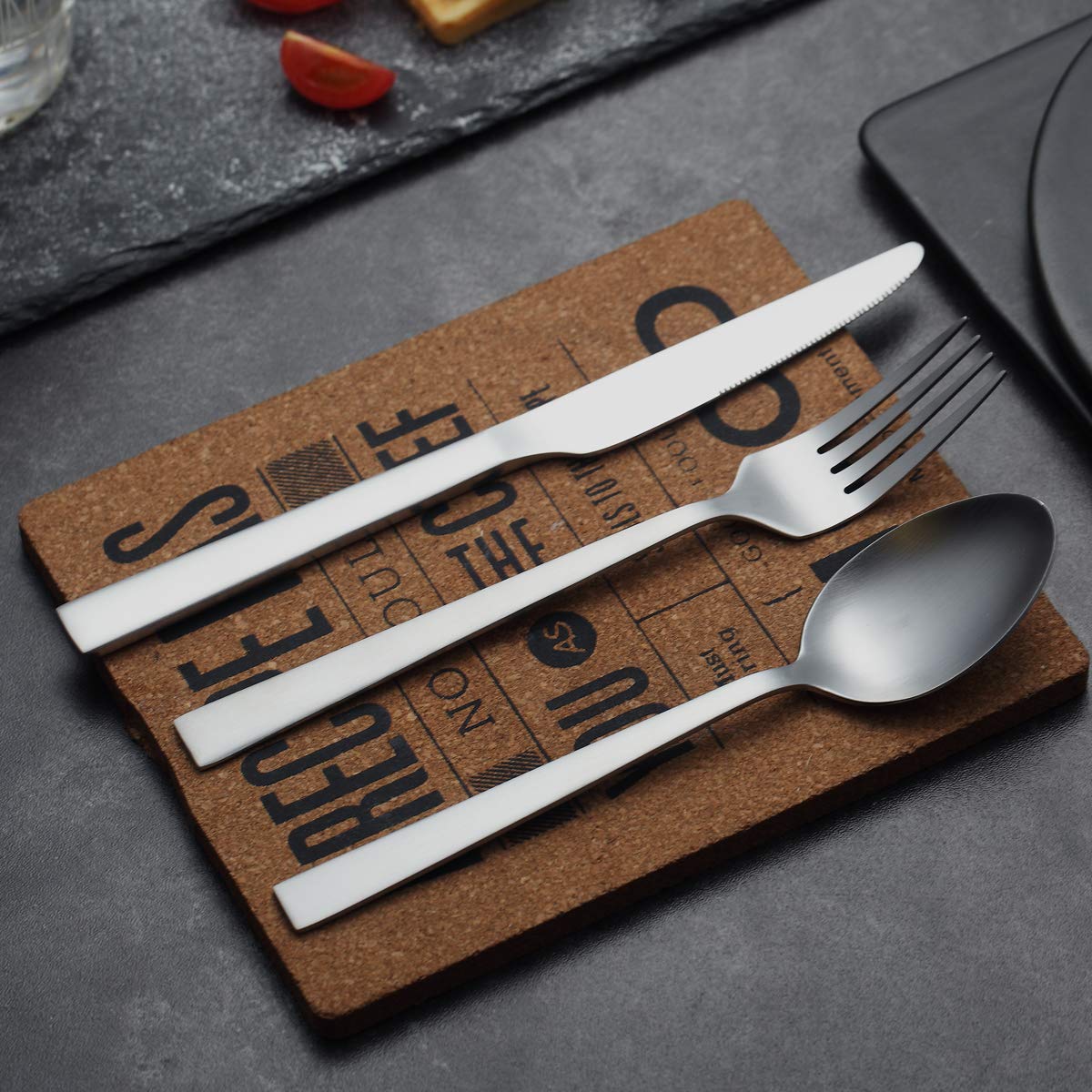 berglander-cutlery-set-30-tlg-matt-schwarz-f-r-6-personen-edelstahl image 5