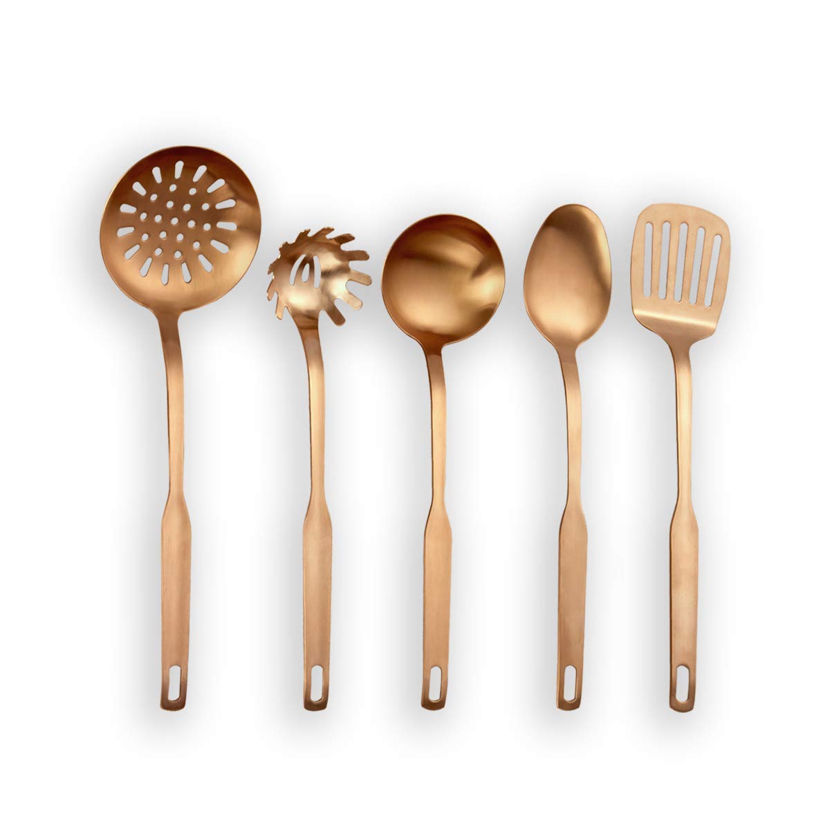 berglander-kitchen-utensils-k-chenhelfer-5tlg-kupfer-matt-ros-gold image 1