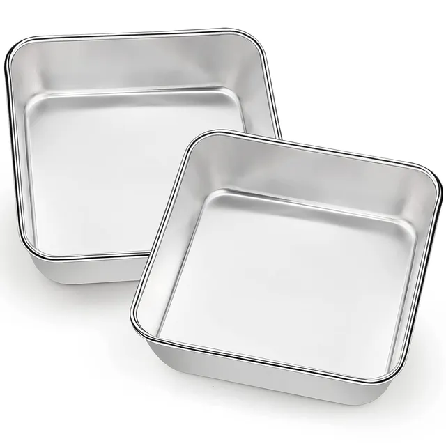 homikit-bakeware-kuchenform-edelstahl-eckig-2er-set image 1