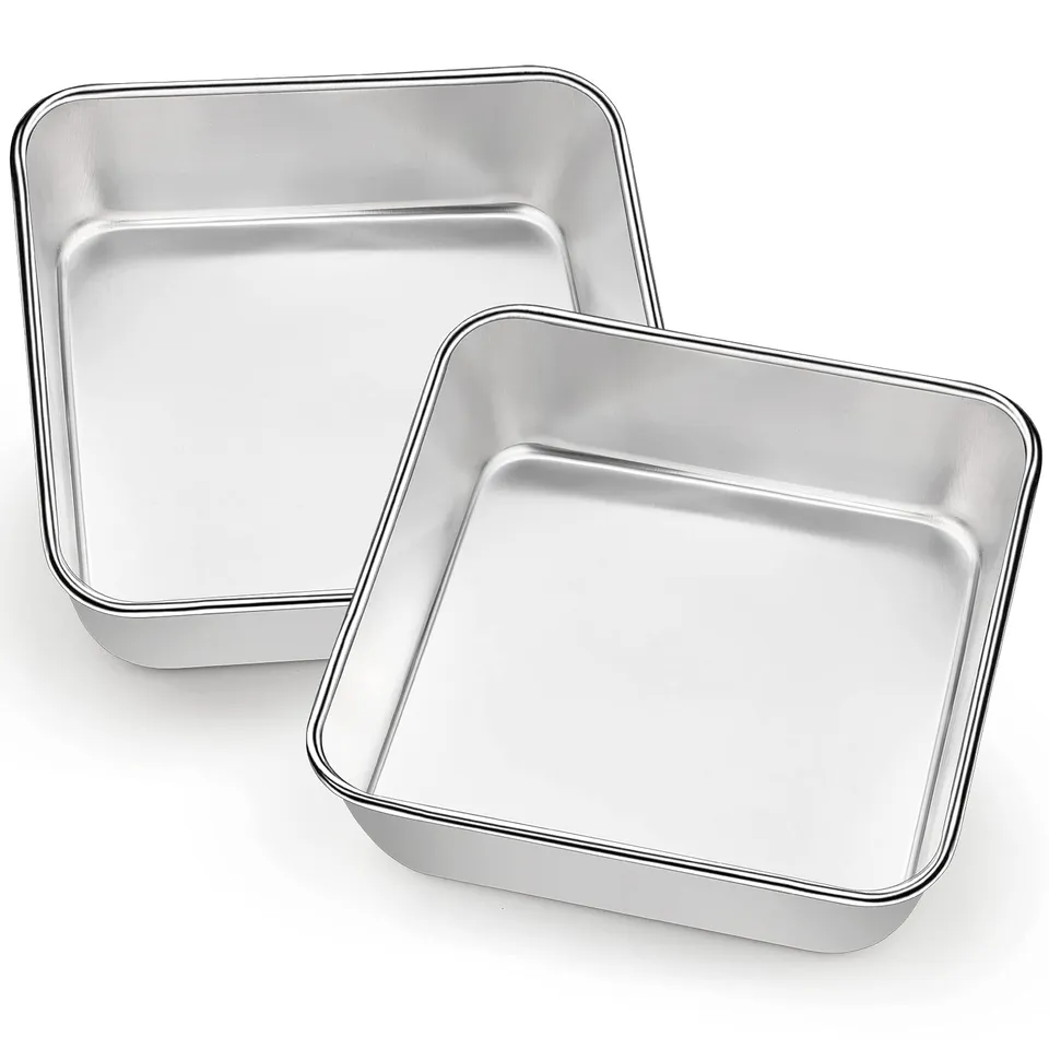 homikit-bakeware-kuchenform-edelstahl-eckig-2er-set image 1