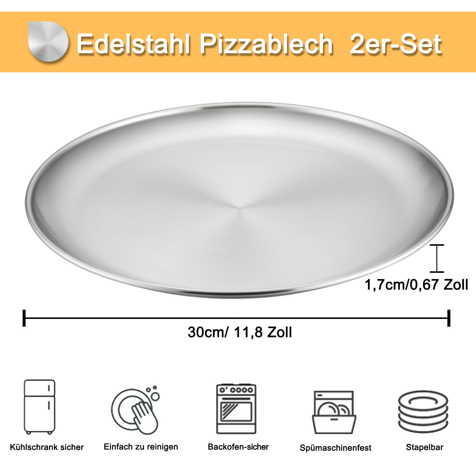homikit-bakeware-pizzablech-edelstahl-30cm-2er-set-rund image 2