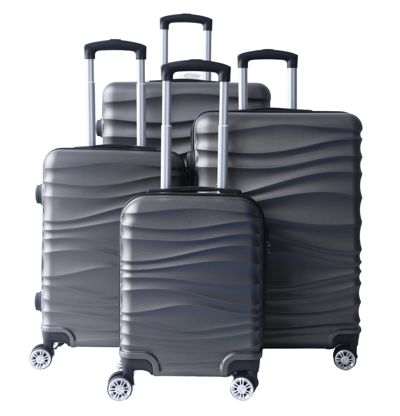 cheffinger-travel-cf-abs44-reisekoffer-grau-abs-hartschale image 1