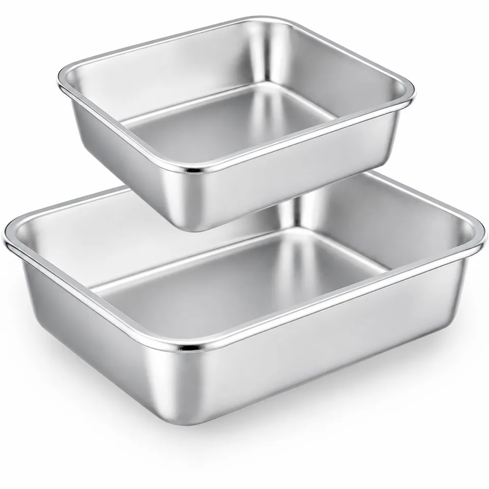 homikit-bakeware-auflaufform-set-2-teilig-edelstahl-32-5-27-cm image 1