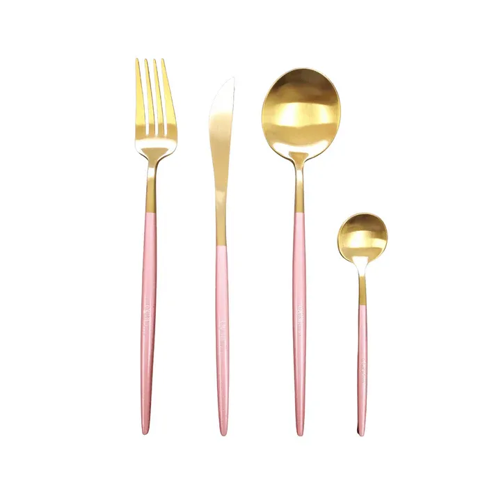 cheffinger-cf22130-besteckset-24-tlg-gold-pink image 1