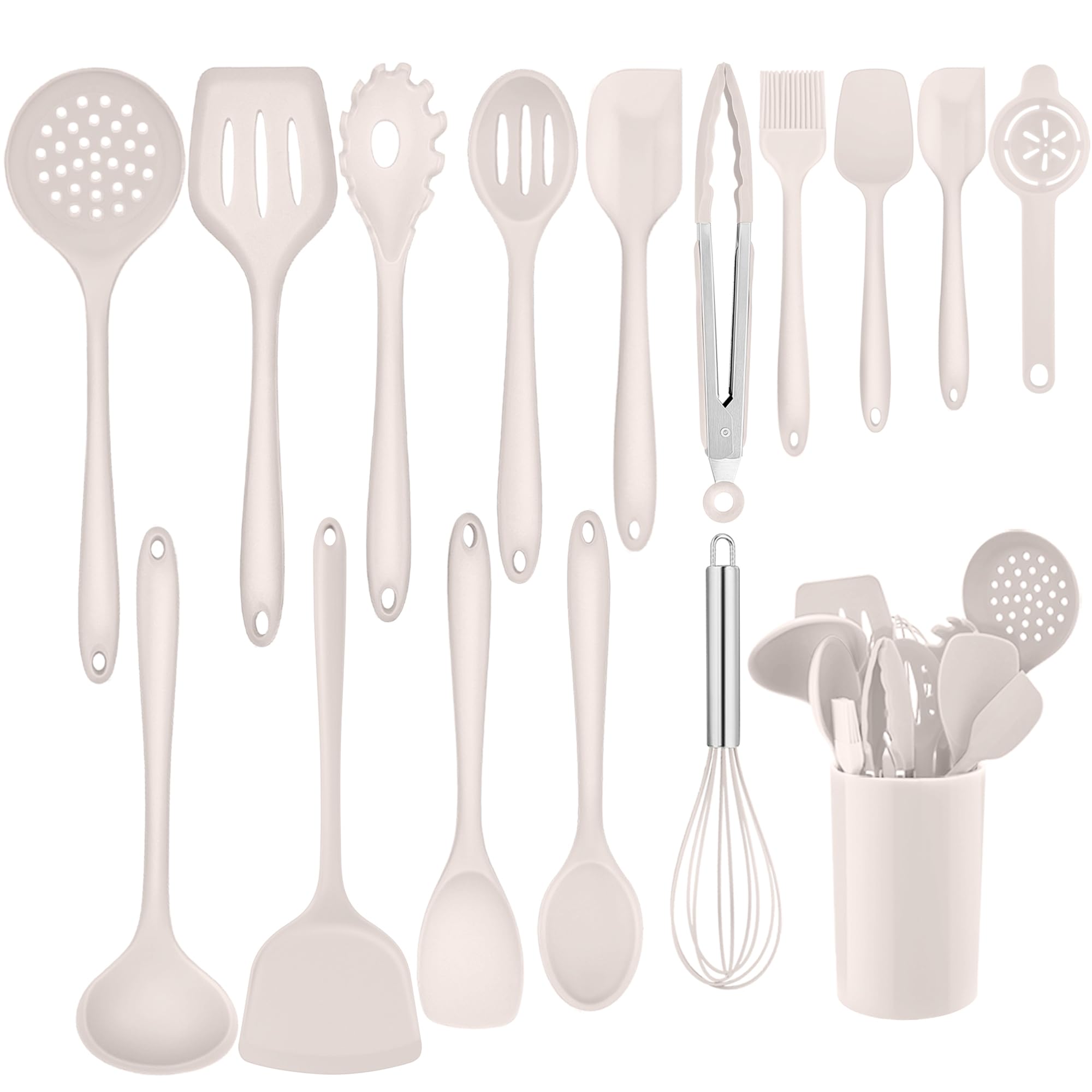 homikit-kitchen-gadgets-k-chenhelfer-set-16-tlg-khaki-silikon image 1