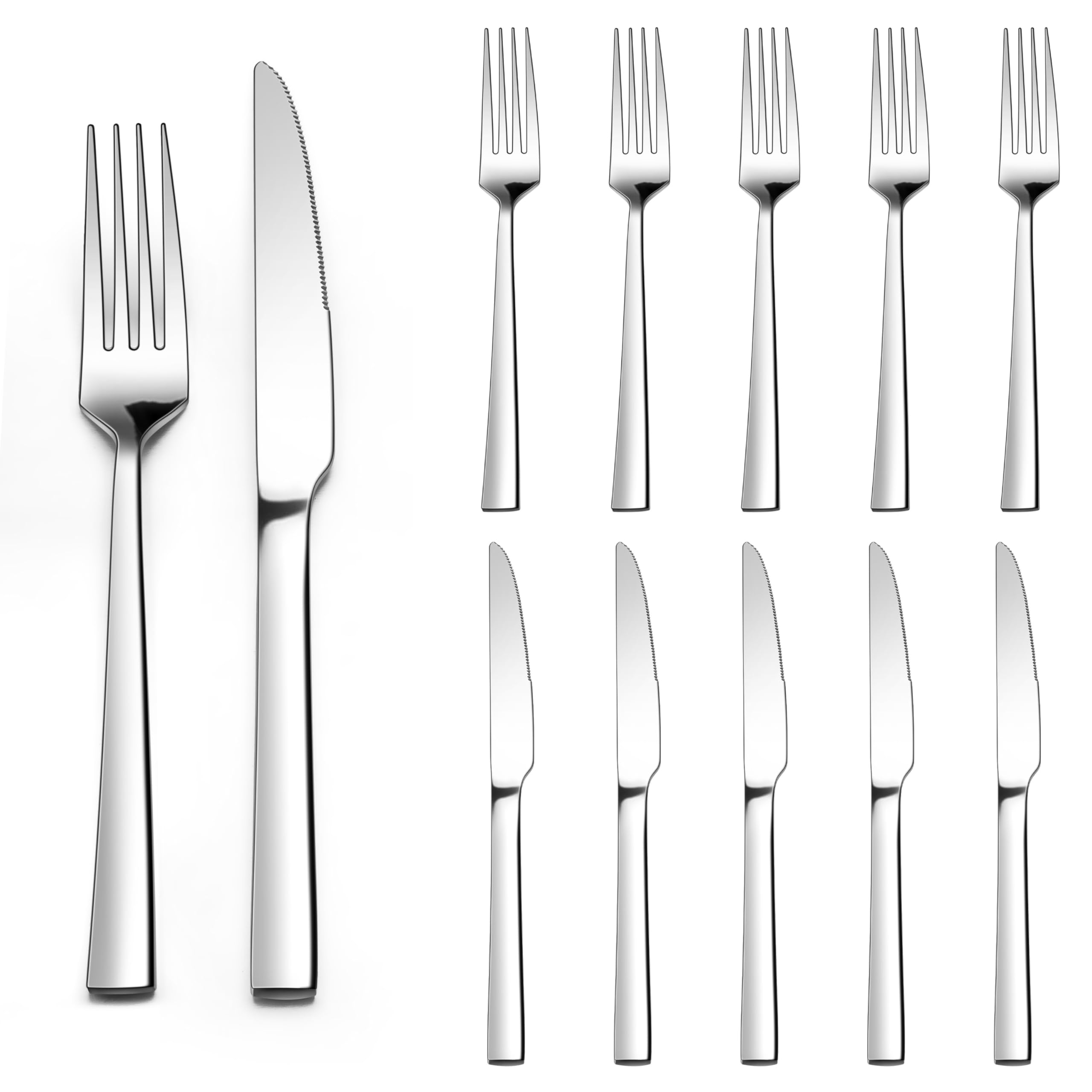 homikit-steakbesteck-12-tlg-quadrat-griff-edelstahl-6-personen image 1