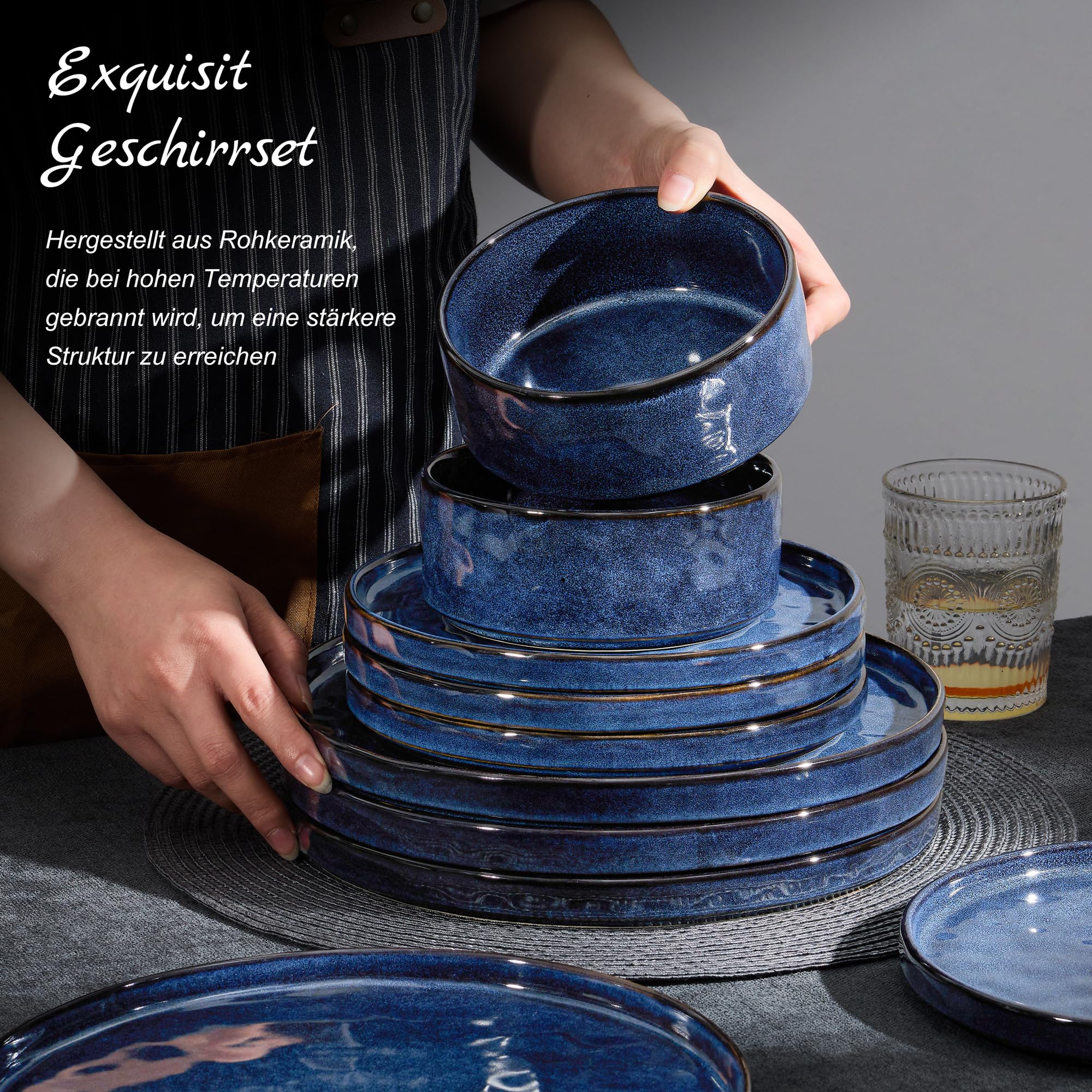 homikit-dinnerware-geschirrset-12-teilig-edelblau-steinzeug image 4