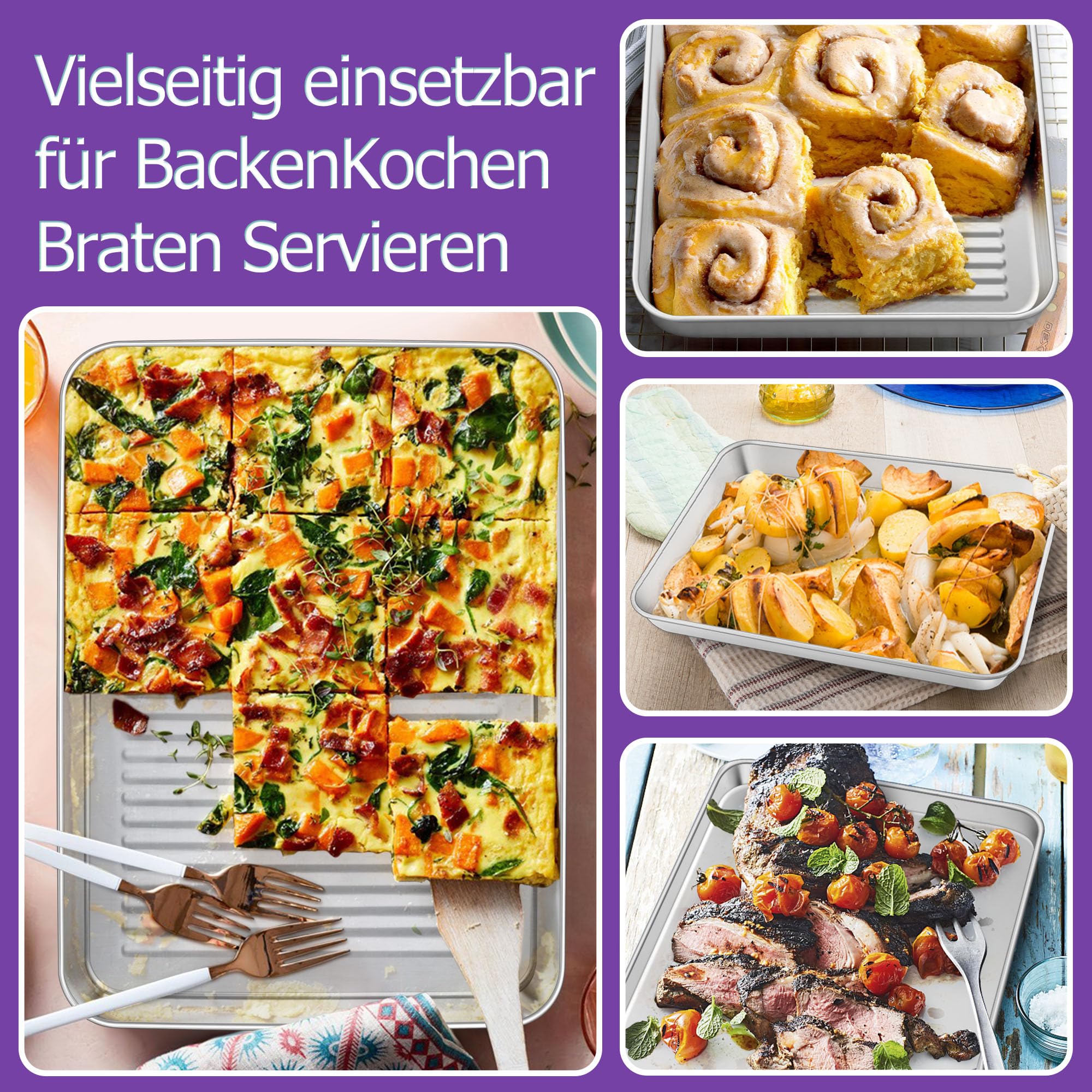 homikit-bakeware-backblech-mit-gitter-26-5cm-edelstahl-ofenblech image 5