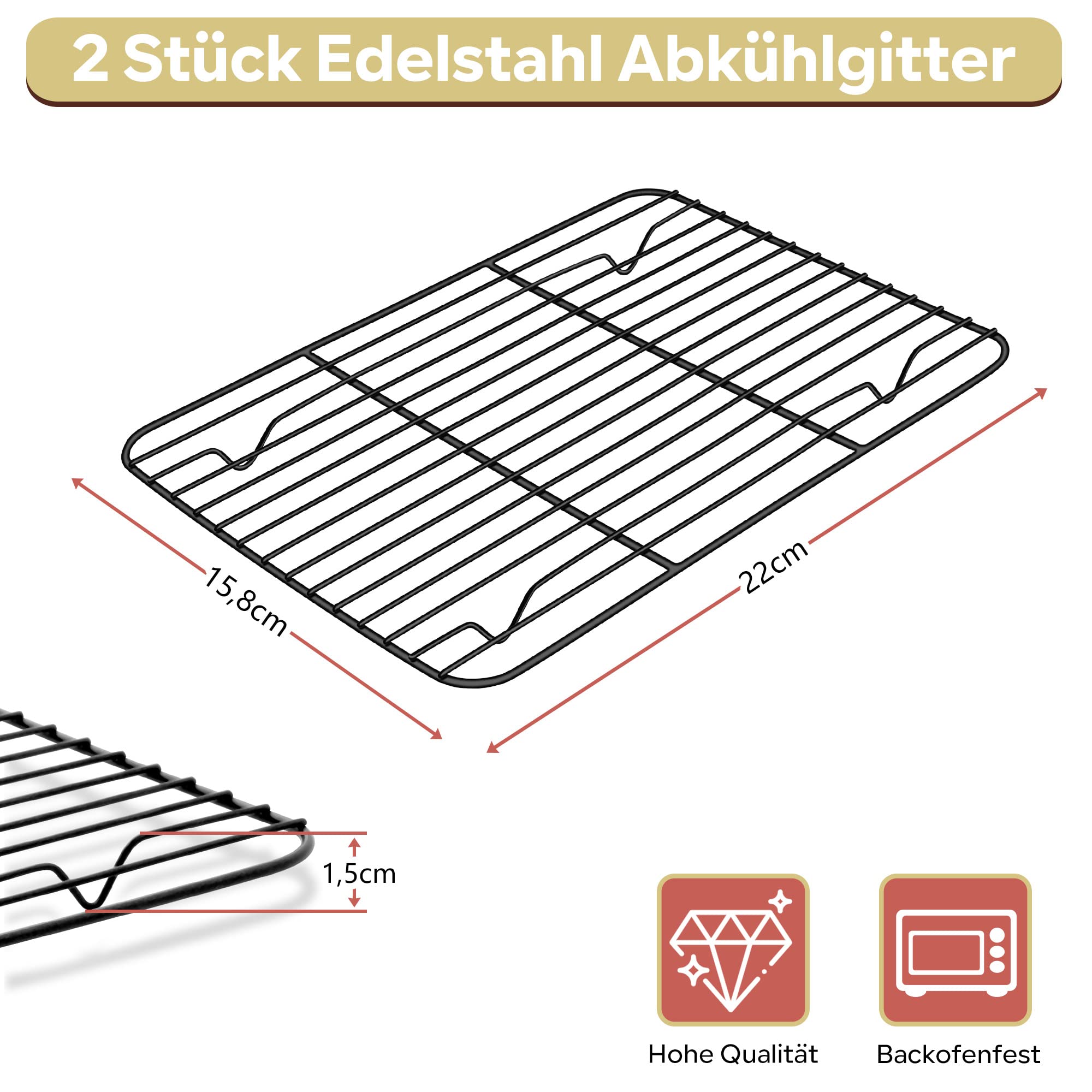 homikit-bakeware-abk-hlgitter-2er-set-22-cm-antihaft image 2