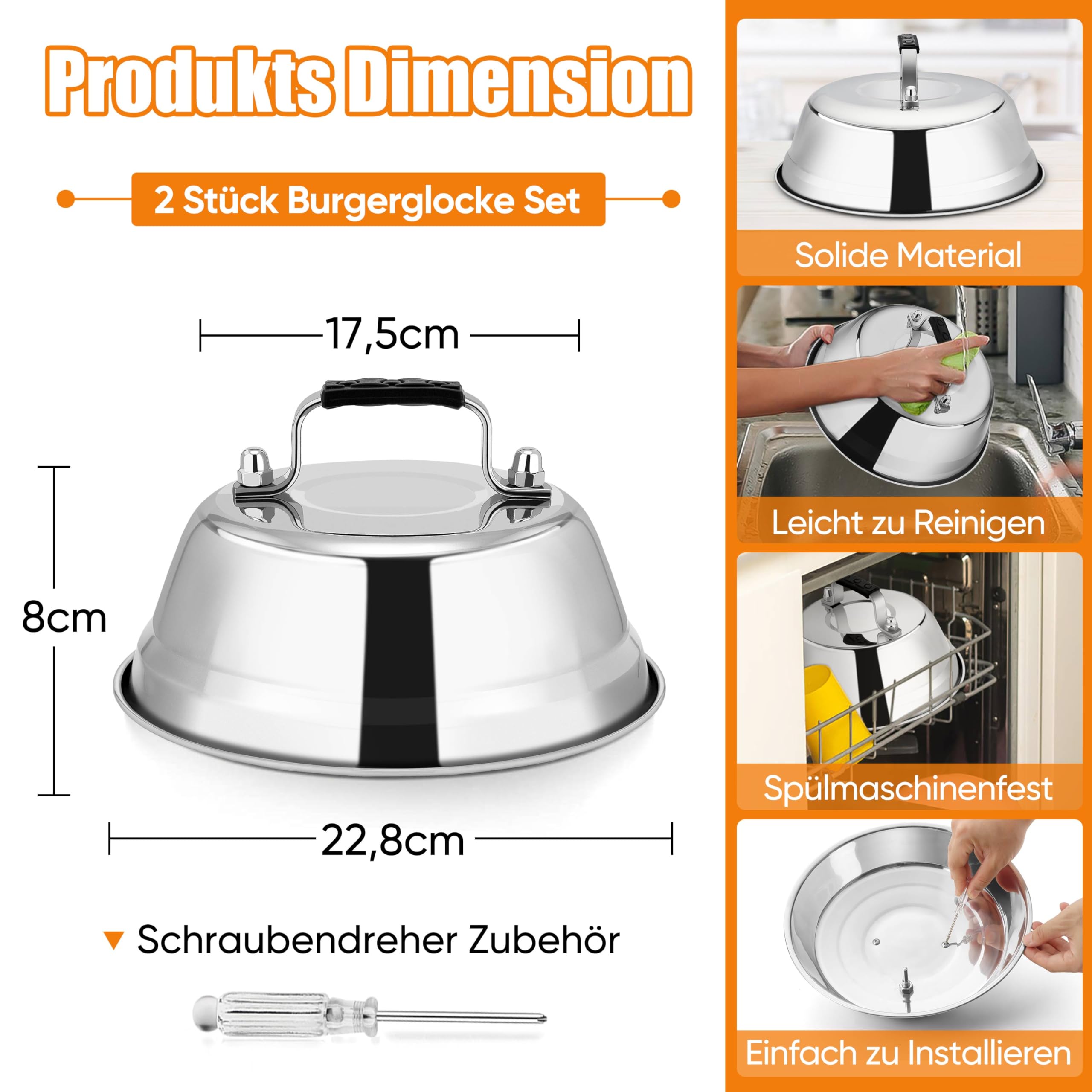 homikit-burgerglocke-2-st-ck-22-8x8-cm-edelstahl-haube image 2