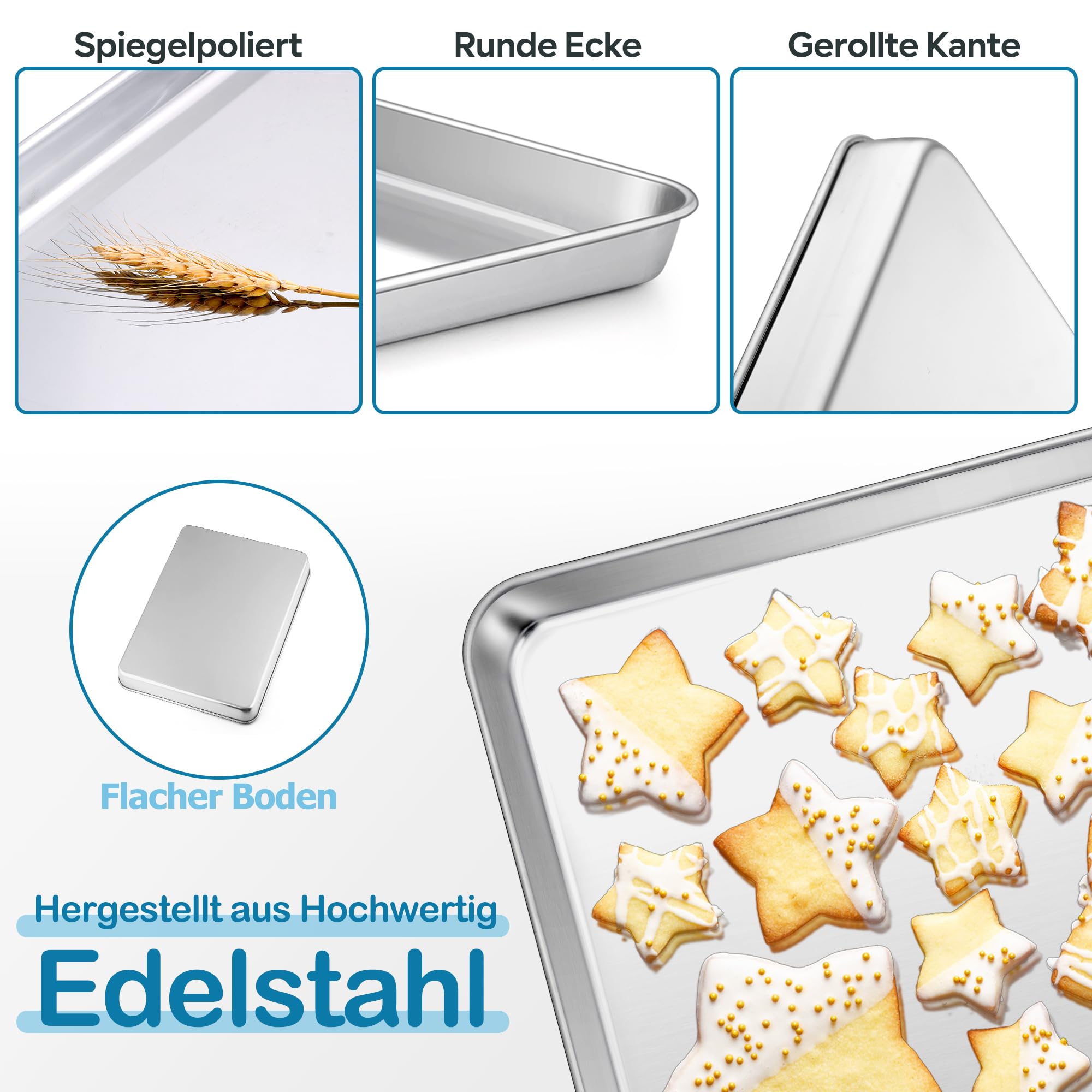 homikit-bakeware-backblech-26-5x20-5cm-edelstahl-flach image 3