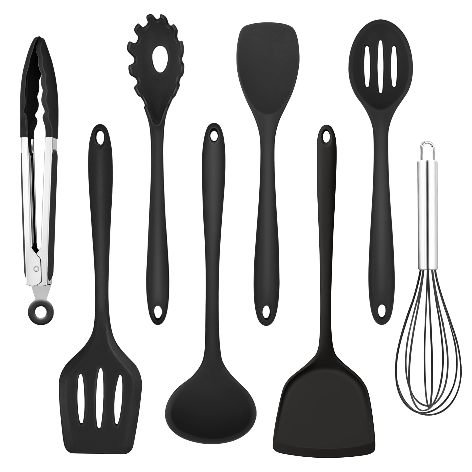 homikit-kitchen-gadgets-k-chenhelfer-silikon-8-teilig-schwarz image 1