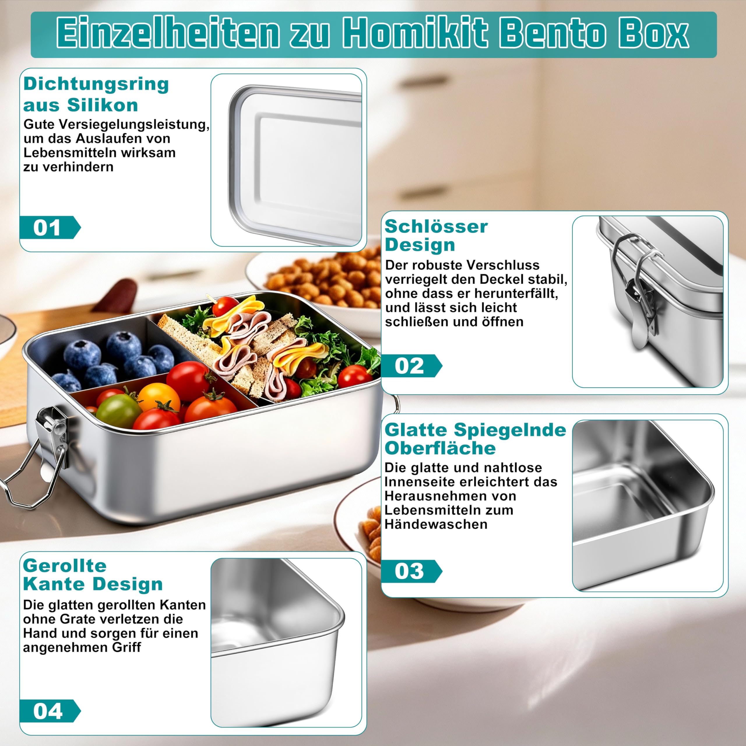 homikit-brotdose-edelstahl-2x1400ml-lunchbox-bento-box-f-cher image 3
