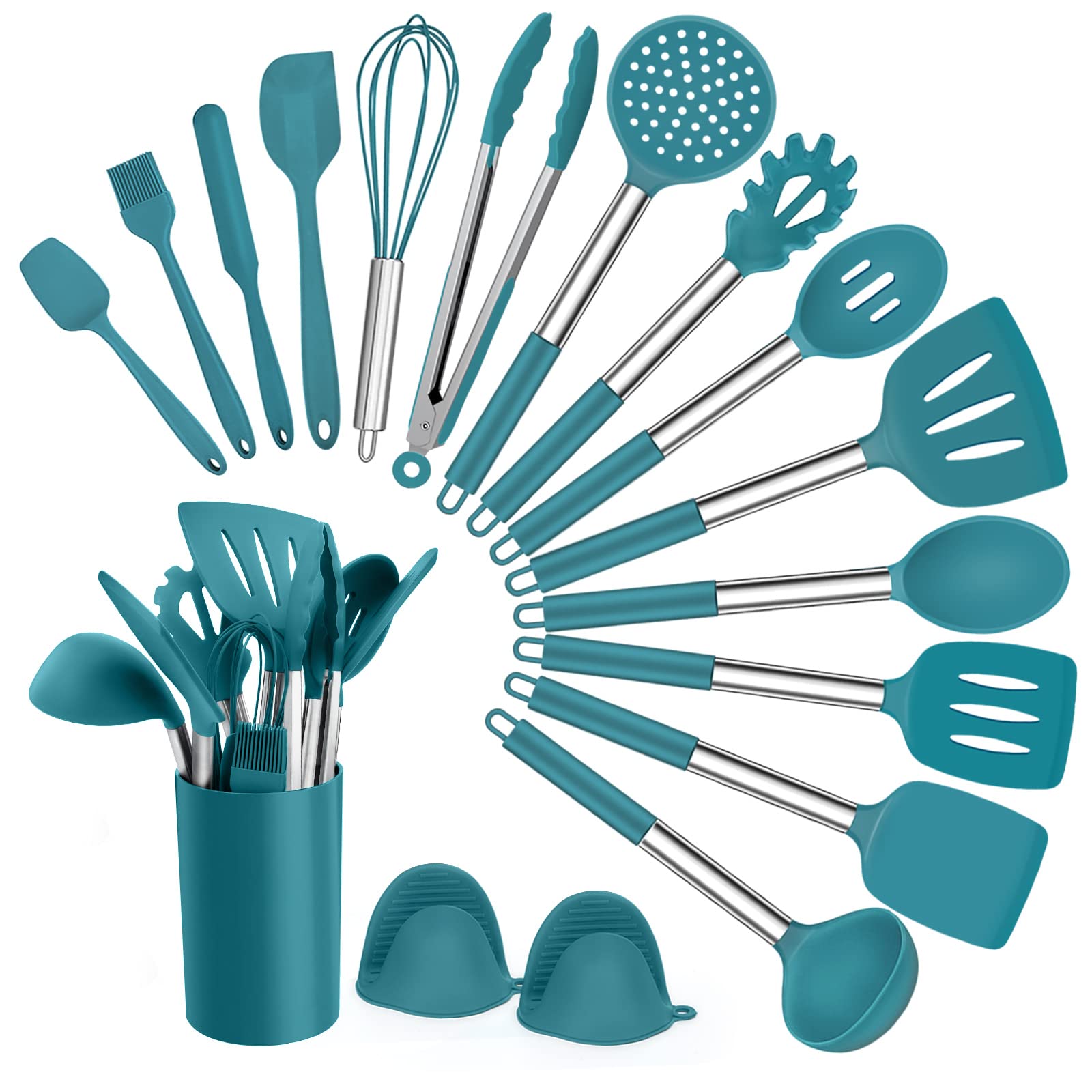 homikit-kitchen-gadgets-k-chenhelfer-set-17-teilig-blau-silikon image 1