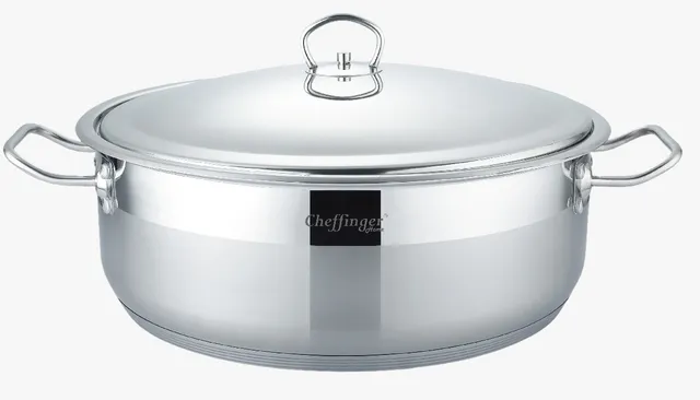 cheffinger-cf-0036sh-kochtopf-mit-deckel-edelstahl image 1