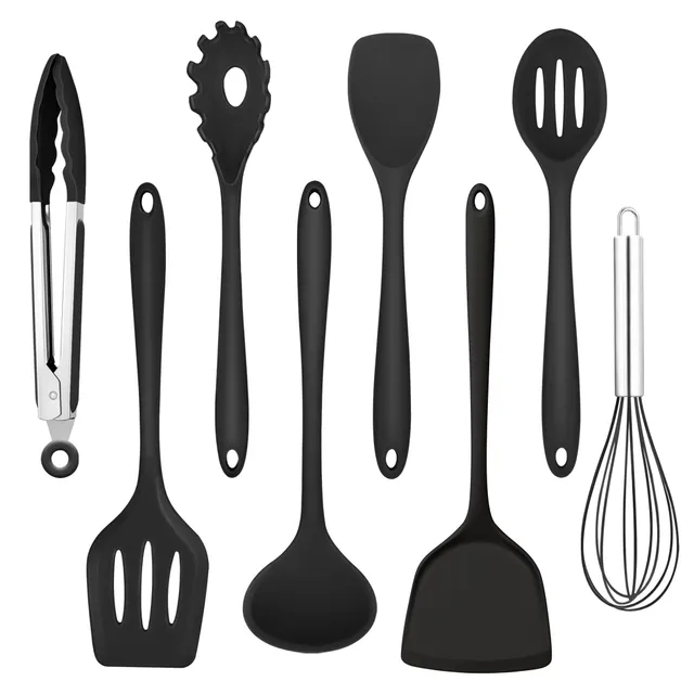 homikit-kitchen-gadgets-k-chenhelfer-silikon-8-teilig-schwarz image 1