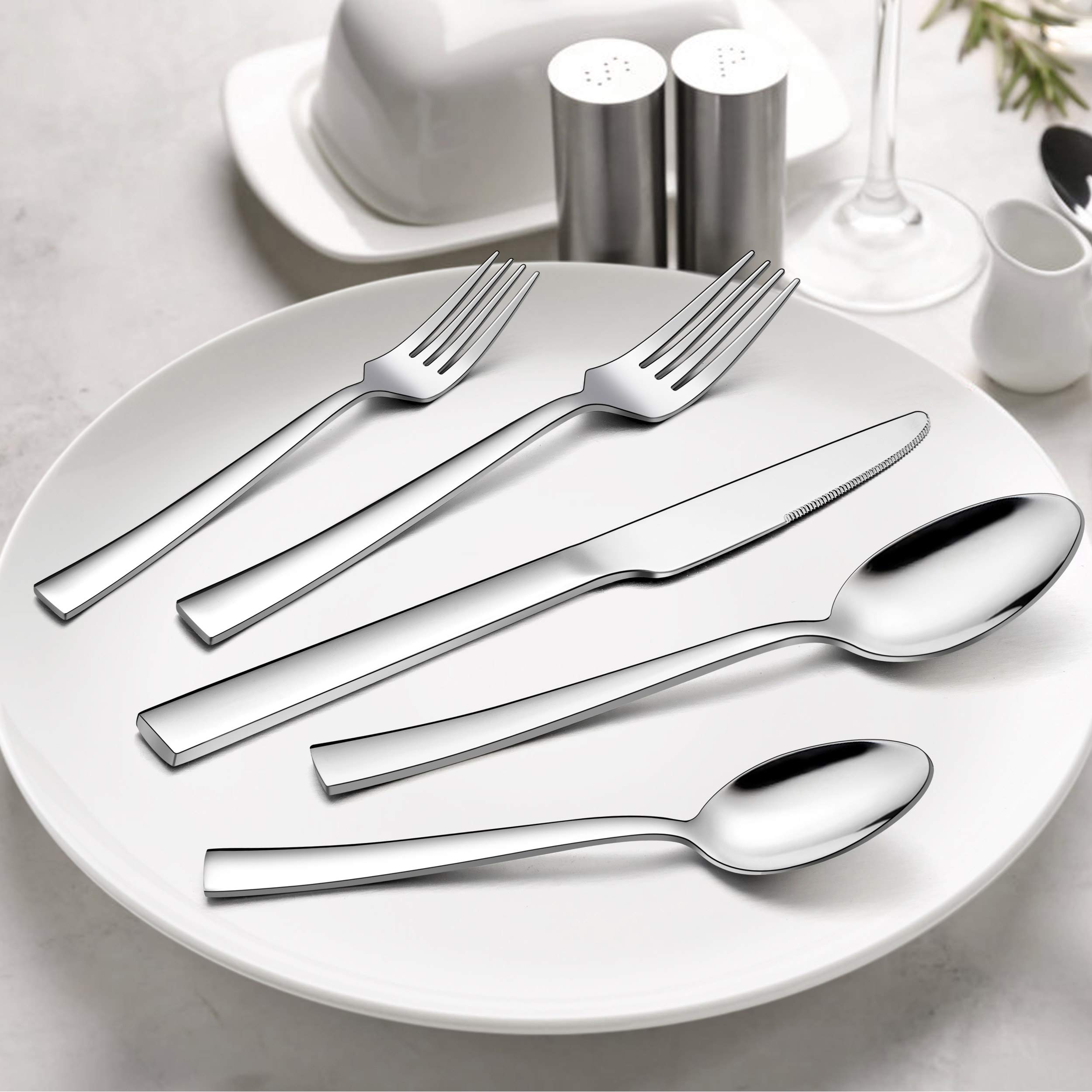 homikit-flatware-besteckset-23-tlg-eckig-f-r-4-edelstahl image 6