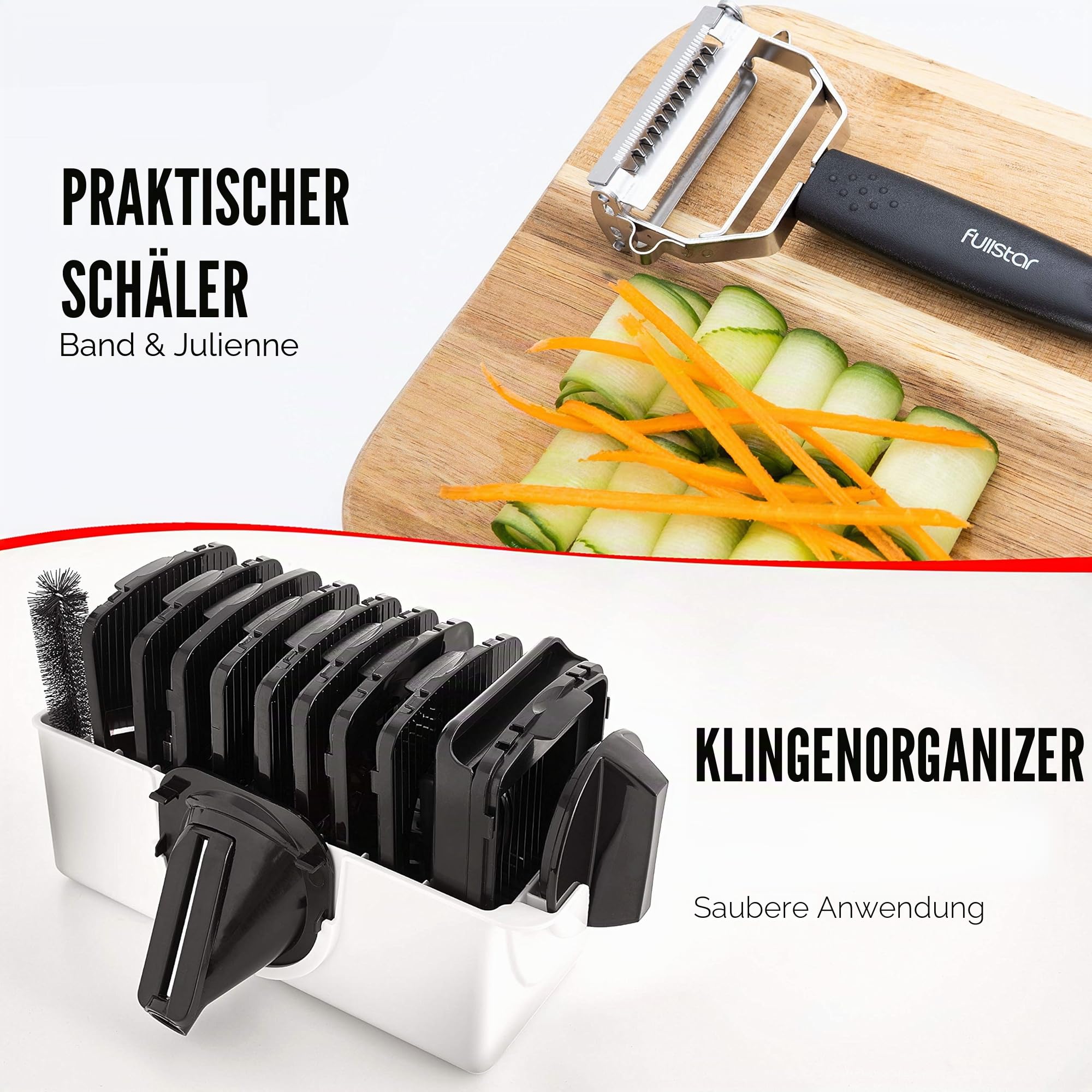 fullstar-pro-mandoline-gem-sehobel-11-in-1-edelstahlklingen image 8