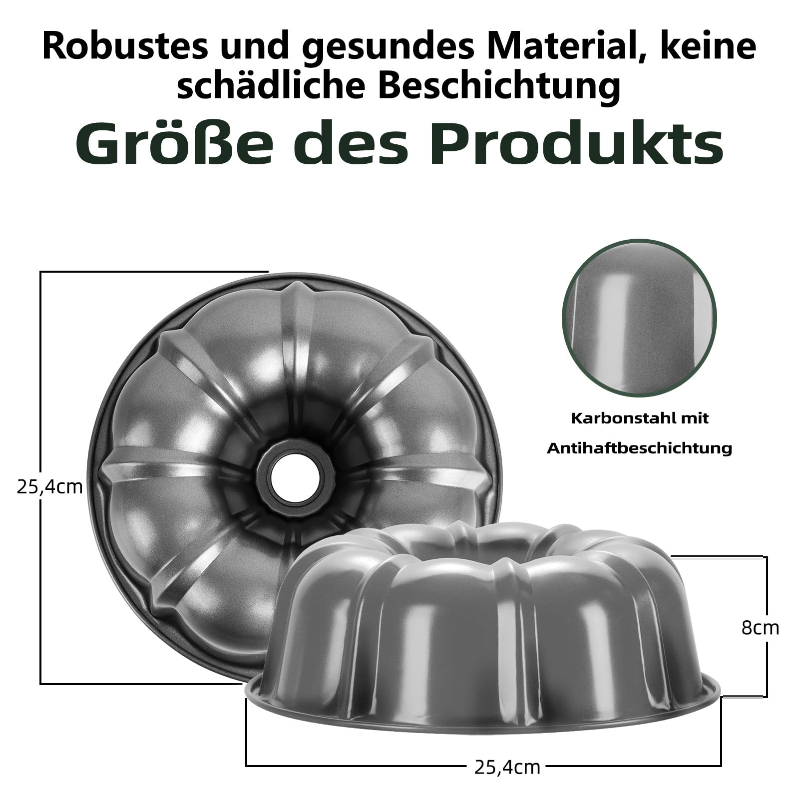 homikit-bakeware-k-rbis-backform-25-4-cm-grau-antihaft image 2
