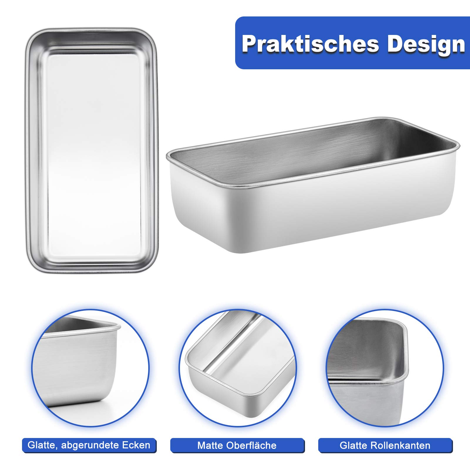 homikit-bakeware-kastenform-2er-set-23-5-cm-edelstahl image 3