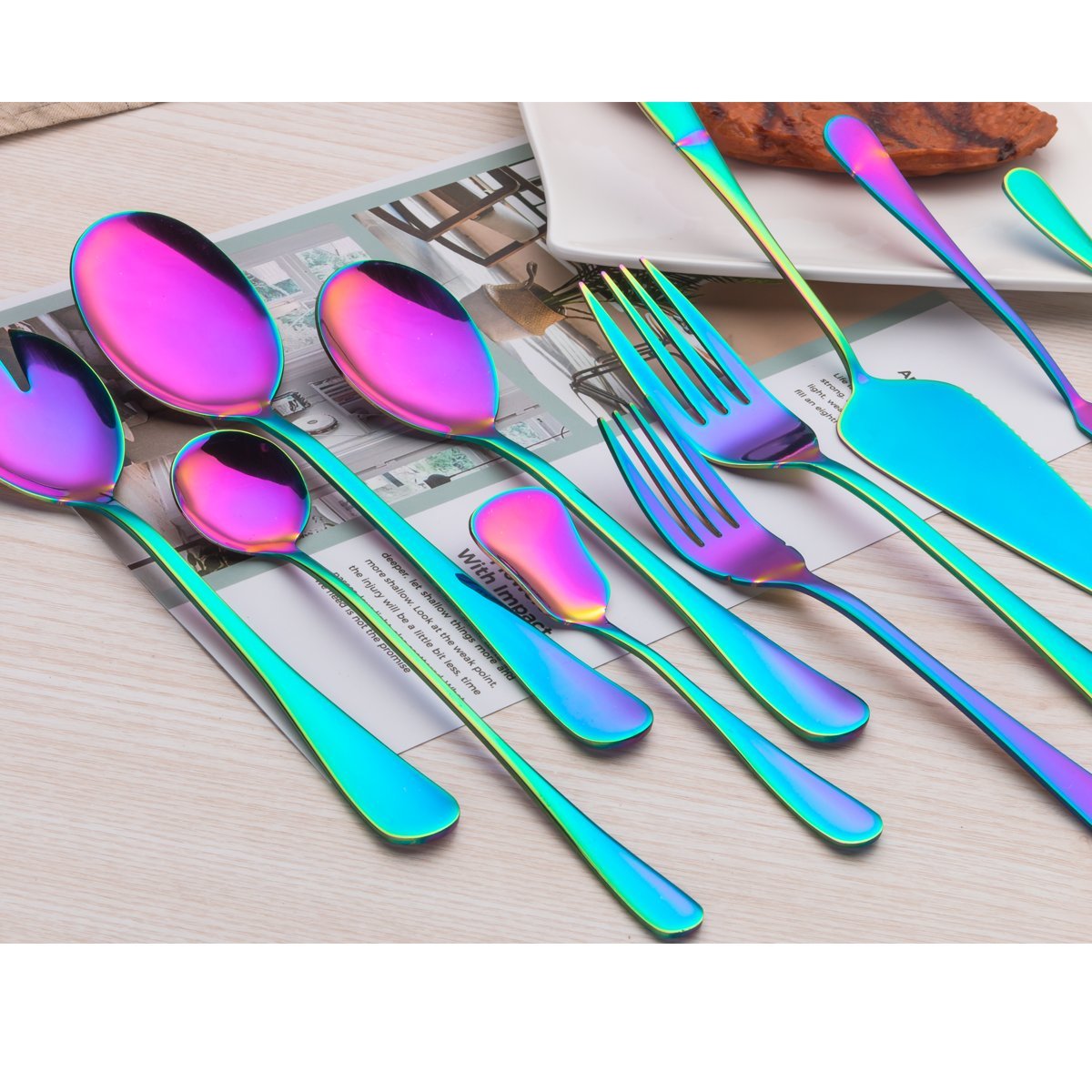 berglander-serving-set-vorlegebesteck-regenbogen-edelstahl-9-teilig image 3