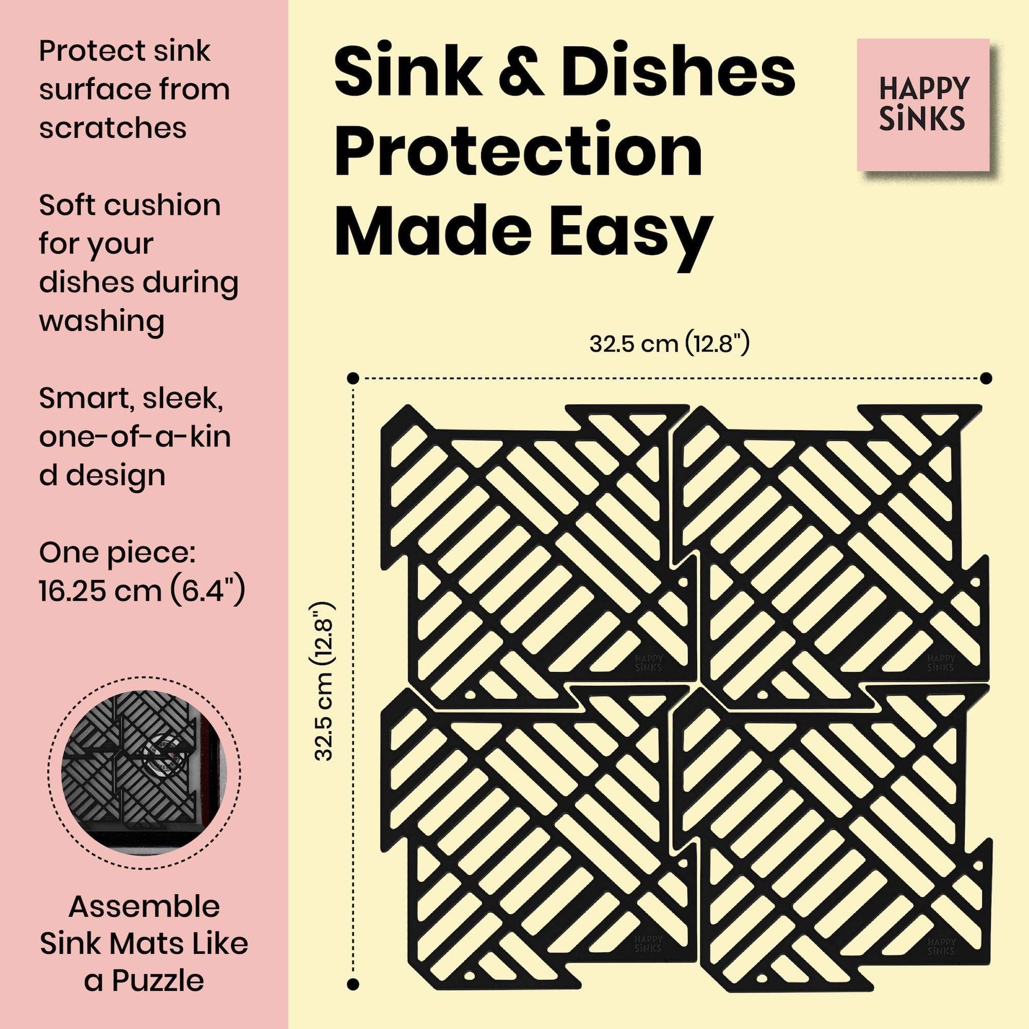 happy-sinks-sp-lbeckenmatte-silikon-schwarz-4er-set image 4