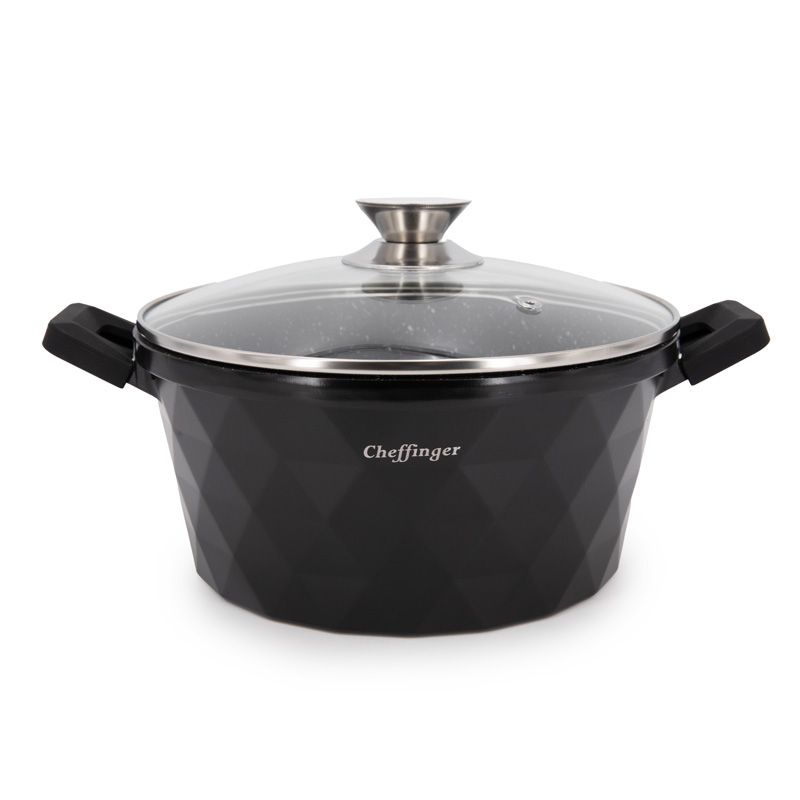 cheffinger-cf-diac28-s-pfanne-28-cm-silber-antihaft image 1