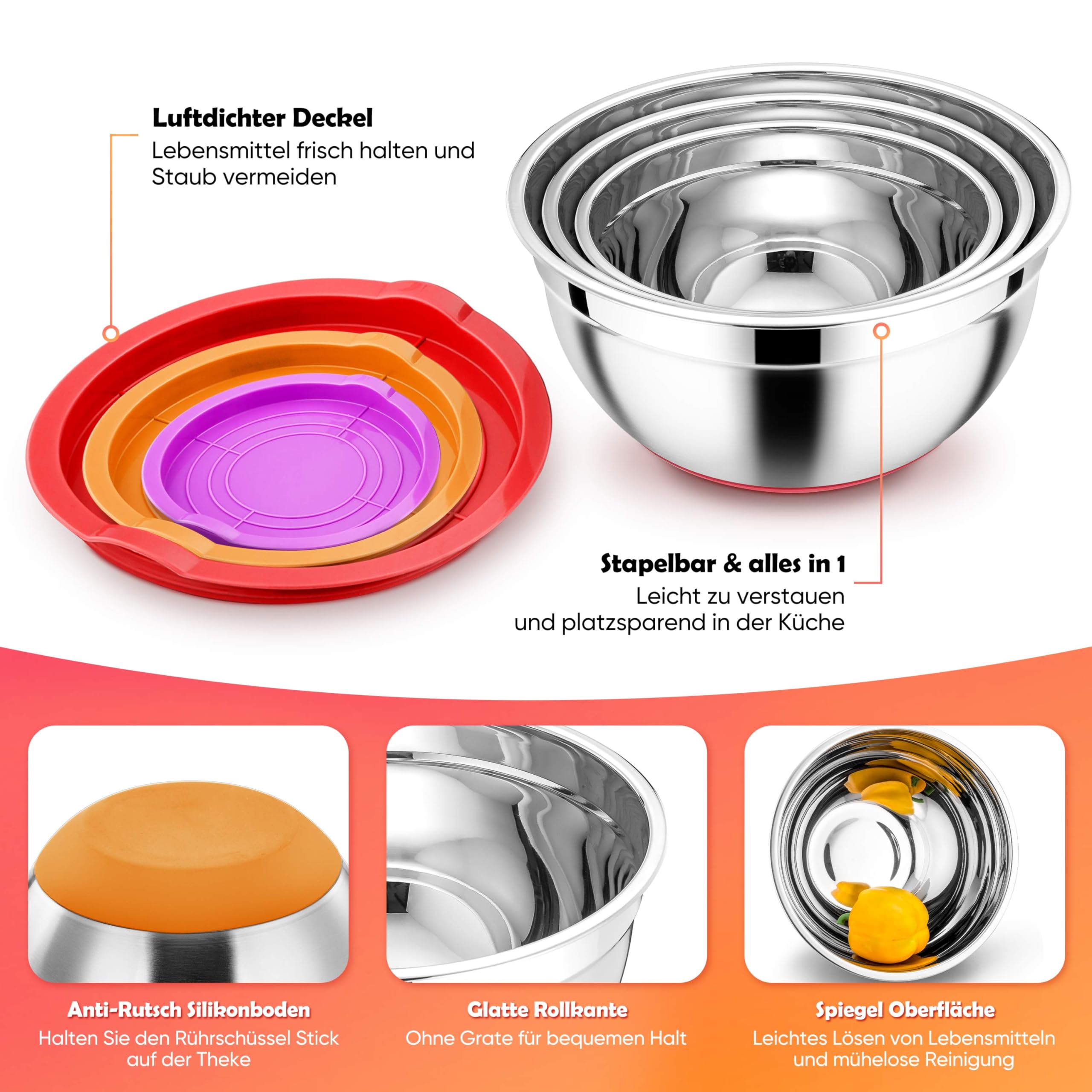 homikit-bakeware-r-hrsch-ssel-3er-mit-deckel-silikonboden-edelstahl image 3