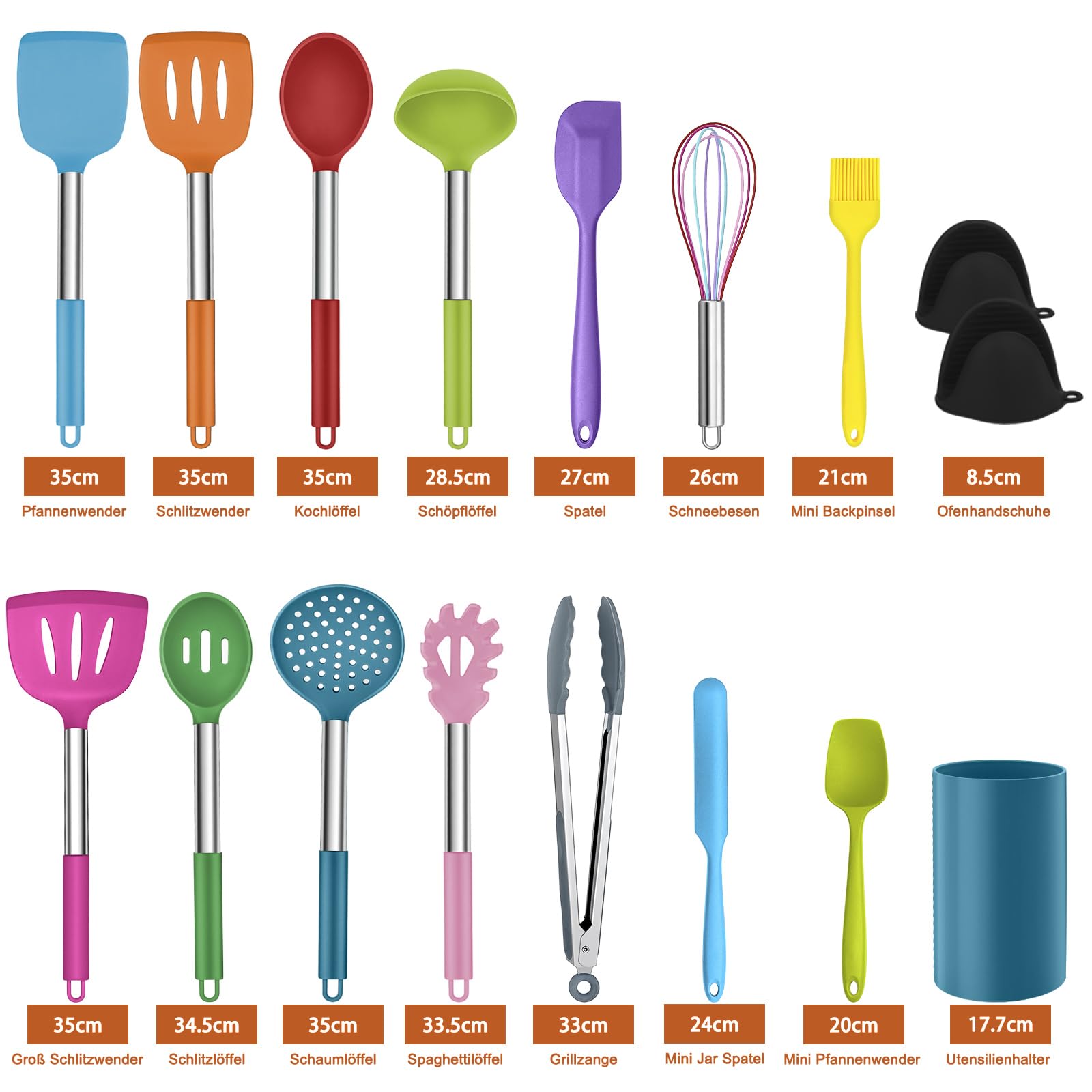 homikit-kitchen-gadgets-k-chenhelfer-set-17-teilig-bunt-silikon image 2