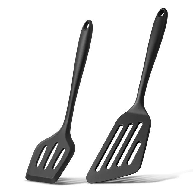 homikit-kitchen-gadgets-pfannenwender-silikon-2er-set-schwarz image 1