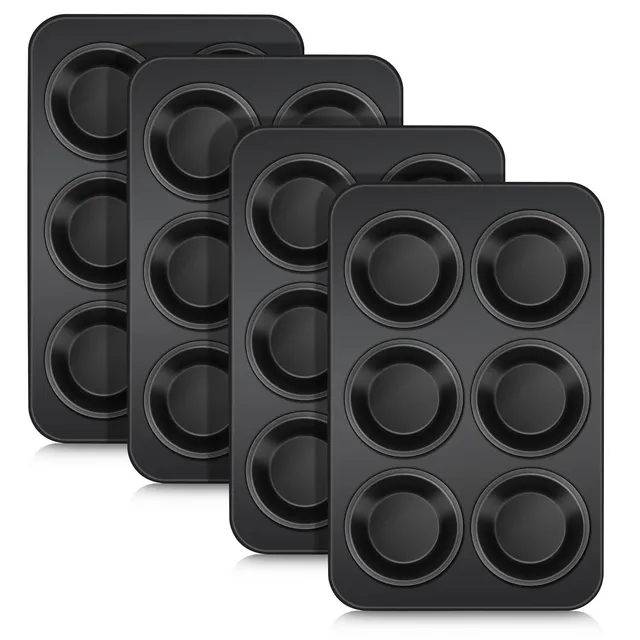 homikit-bakeware-muffinform-6er-4er-pack-edelstahl-antihaft image 1