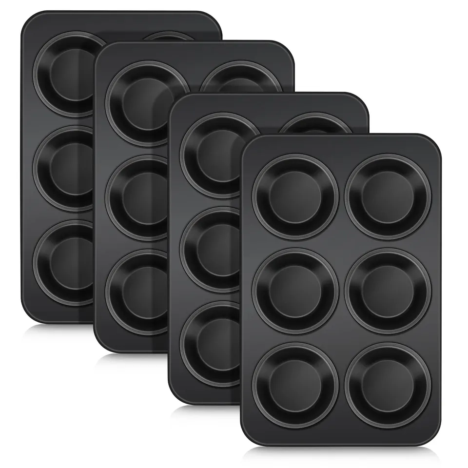 homikit-bakeware-muffinform-6er-4er-pack-edelstahl-antihaft image 1