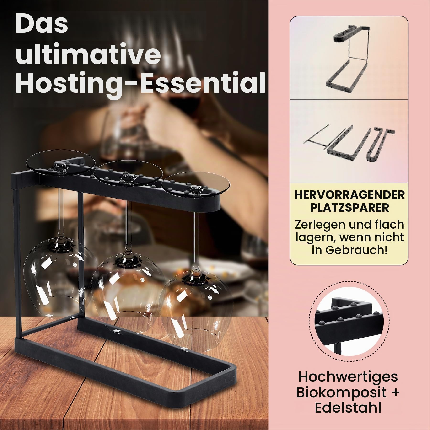 happy-sinks-sink-accessories-weinglashalter-schwarz-3-gl-ser-edelstahl image 4