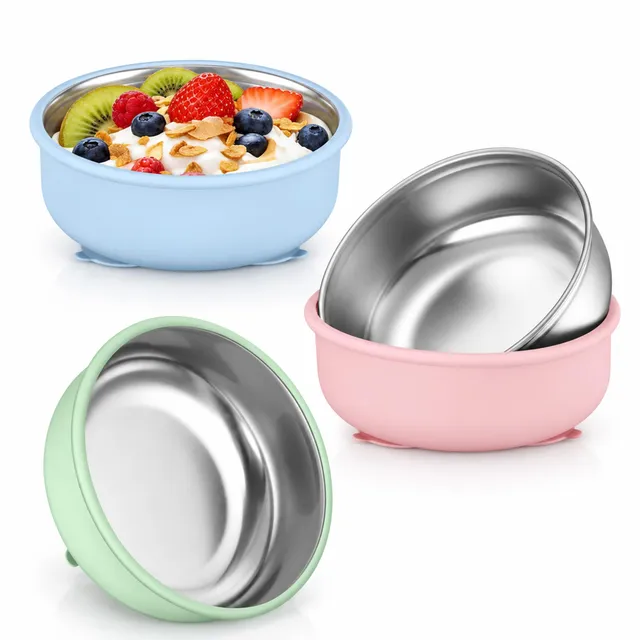 homikit-dinnerware-baby-sch-ssel-saugnapf-3er-set-edelstahl image 1