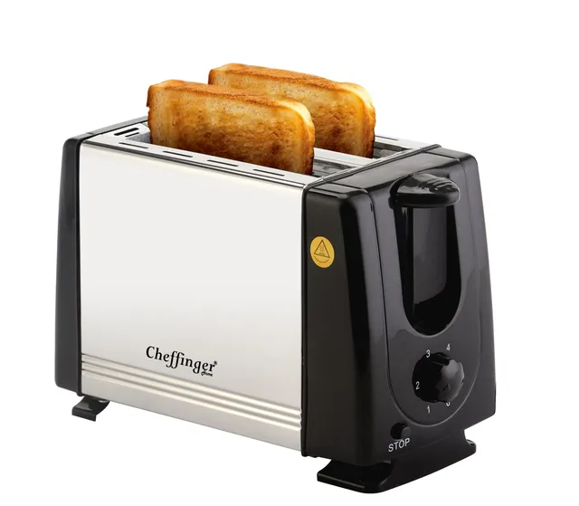 cheffinger-cf-t02-toaster-2-scheiben-edelstahl image 1