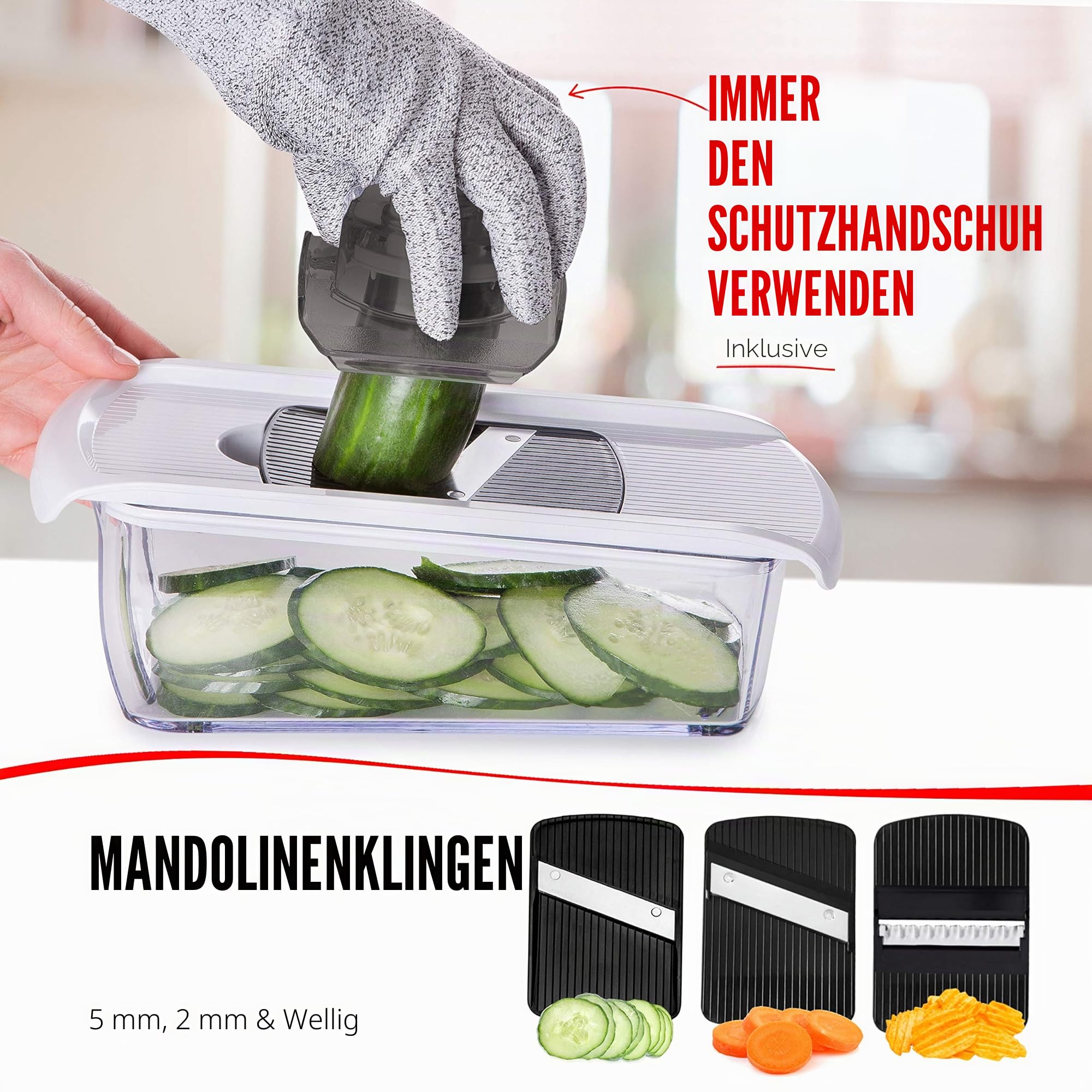 fullstar-pro-mandoline-gem-sehobel-11-in-1-edelstahlklingen image 4