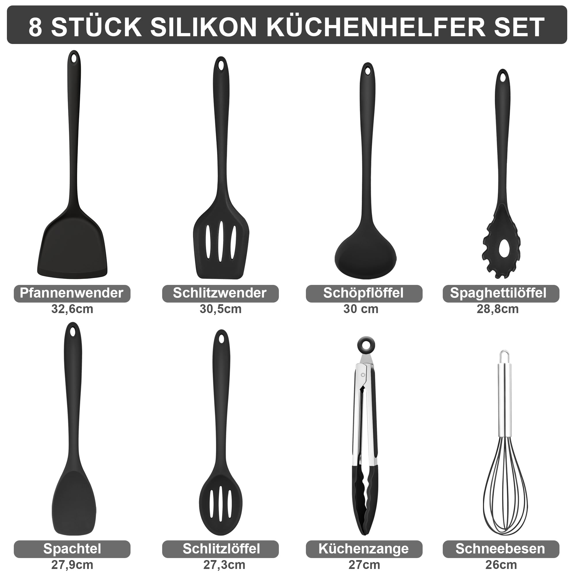 homikit-kitchen-gadgets-k-chenhelfer-silikon-8-teilig-schwarz image 2