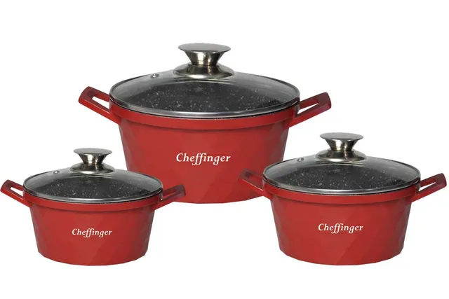 cheffinger-cookware-cf-diac03-kochtopf-rot-beschichtet image 1