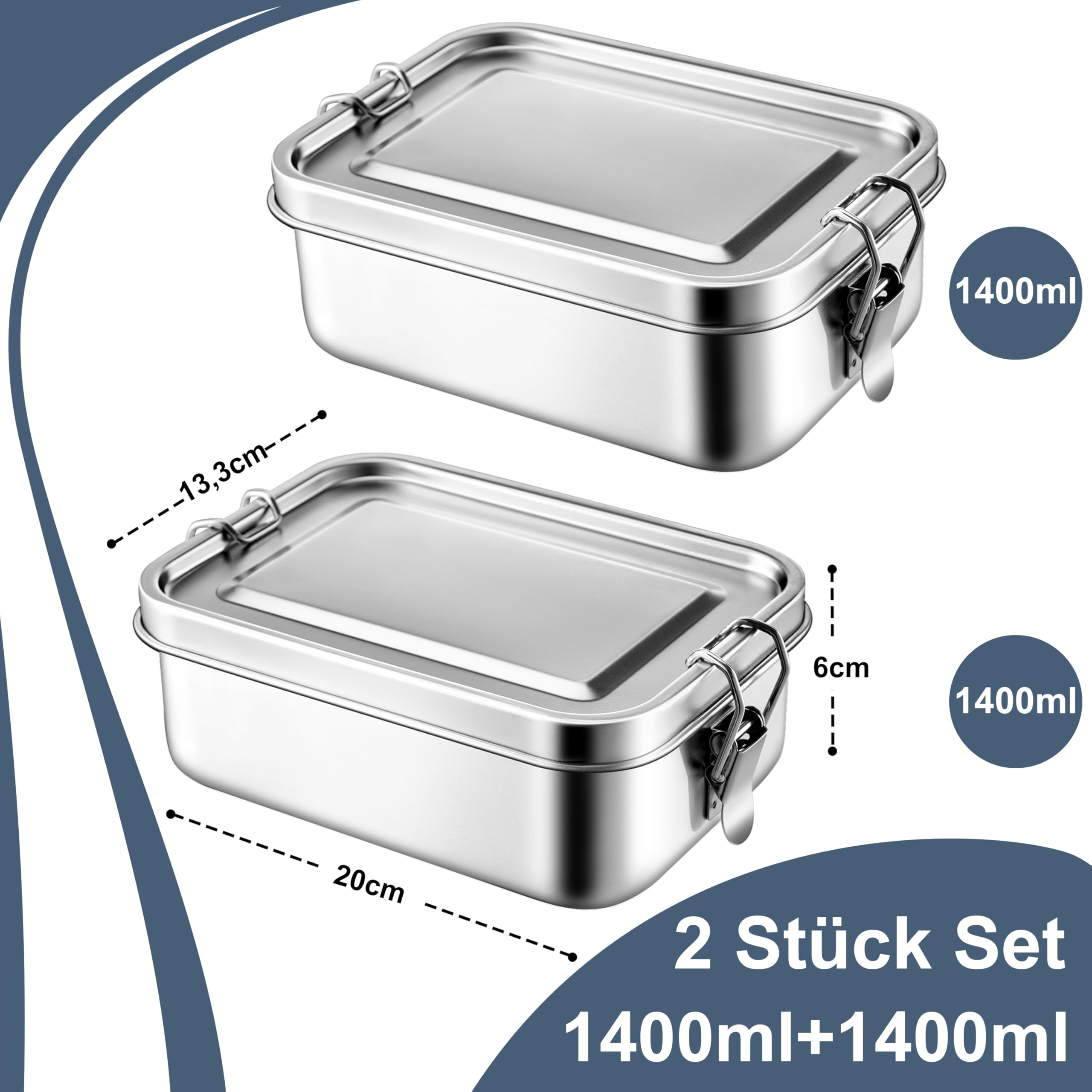 homikit-brotdose-2er-set-1400ml-1400ml-edelstahl-bento-boxen image 2
