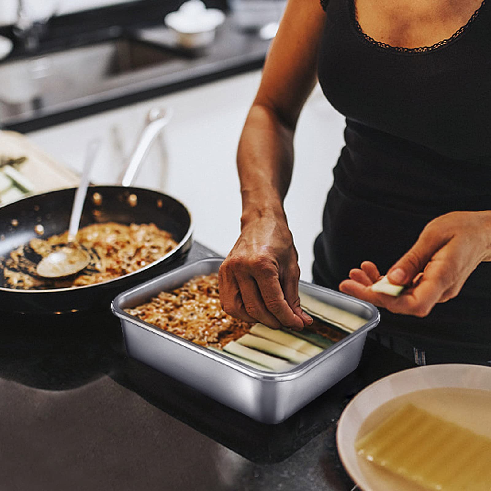 homikit-bakeware-auflaufform-edelstahl-27x21x8cm-klein-ofenfest image 4