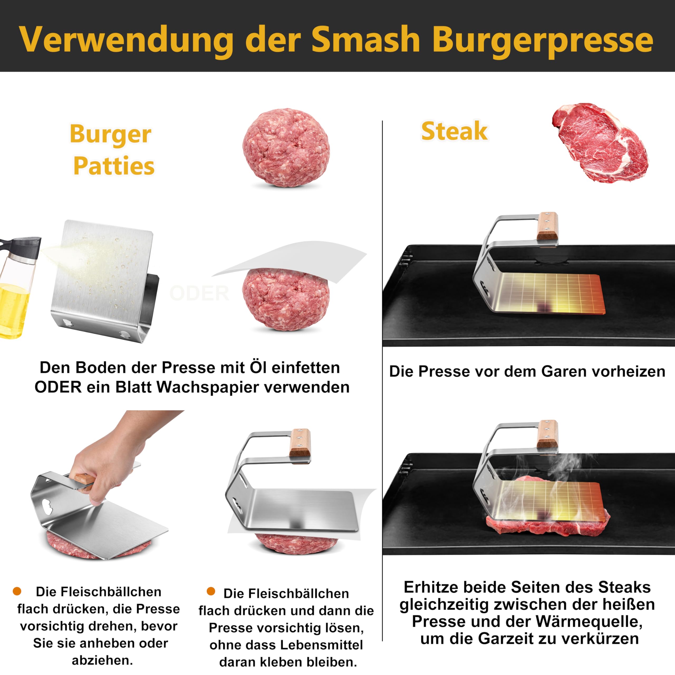 homikit-burgerpresse-edelstahl-smash-burger-holzgriff-eckig image 6